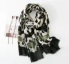 Autumn Winter Sexig Leopard randiga fransar Viscose Shawl Scarf Women High Quality Neckerchief Foulards Muslim Hijab Sjaal 2010185040476