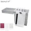 5/10 lager Eyelash Storage Box 4 Färger Makeup Organiser Eyelash Lim Palle Lashes Holder Grafting Eyelash Extension Tool 240104