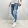 Herenbroeken Skinny vrijetijdsbroek Jeans Sport Fitness Jogger Joggingbroek Effen kleur Los Veelzijdig denim met zakken