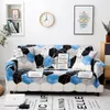 Stuhlhussen Wohnzimmer-Sofabezug, bedruckt, atmungsaktiv, L-förmige Chaiselongue, benötigt 2 Stück. Geometrisches blaues Sechseck für 1/2/3/4 Sitz