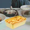 Plates Rectangular Baking Dish Trays Multi-function Bowl Kitchen Gadget Basket Pizza Stainless Steel Fruit Storage Home