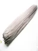 Silver Gray Brazilian Micro Ring Loop Extensions 100g Micro Link Extensions Human Hair Extensions Micro Bead Hair Extensions 108845499