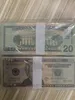 Copiar dinheiro real 1:2 tamanho notas prática adereços dólares competição de contabilidade especial rolo papel xdmns