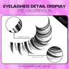 False Eyelashes GROINNEYA Natural Lashes 5 Pairs Cat Eye Faux Mink Winged End Elongated Look Makeup Cils