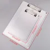 Portable A4A5 en alliage d'aluminium écriture Clip conseil antidérapant fichier panneau dur porte-papier pour fournitures de papeterie scolaire de bureau 240105