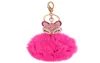 CRYSTAL FOX POMPOM KEY RING LLAVERO POM POM Rabbit Päls Boll Key Chain Bag Chaveiro Femme Porte Women Y Keychain44656083910087