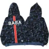 Bapesta Men's Sportswear Hoodie Jacket Jogger Pullover Fleece Sweatshirt Crew Neck Black Hip Hop Camouflage 69