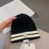 Fashion Luxury M Brand Designer Cashmere Hat fall winter new knitted wool cap knit cap bonnet warm beanie hats official version high quality 1:1 process