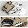 2023 Canvas Crossbody Bags Men Vintage Business Casual 13 inch Laptop Large Capacity Multifunction Durable Briefcase Travel Bag 240105