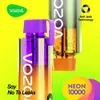 Original Vozol Neon Star Gear 10K 12K Puff Bar Vapers 10000 Pufffs 5% Nicotine Disposable Vape Pen Crystal Vapes E Cigarettes