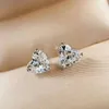 Aretes Anziw 2.0CTW. En forma de corazón para mujeres y niñas, solitario de plata 925, piedras preciosas creadas brillantes, joyería fina, regalos