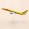 16cm legering Metal Air DHL B757 Airlines Airplane Model Boeing 757 Airways Plan Stand Diecast Aircraft Kids Gifts Y200104259Q