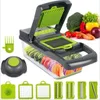 Tagliaverdure multifunzionale Affettatrice per frutta Grattugia Trituratori Cestello di scarico Affettatrici Gadget Accessori da cucina Utensili per mandolina 240104