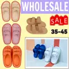 Designer slide women mens sandals fluffy flat mule slides beige orange pink slipper summer home shoes Onyx slippers pure Sand Resin Bone sandels slider sandles