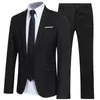 Men's Suits Wedding Suit Men Blazers 2 Pieces Sets Elegant Business Formal 3 Full Korean 2024 Pants Blue Coats Jackets Luxury