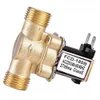 G1/2'' Brass electric solenoid N/C 12v 24v 220v G3/4'' Water Air Inlet Flow Switch for solar water heater 240104