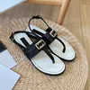 Designer Sandal Slipper Slåsande C Letter Flip Flops Glitter Bling Rhinestone Luxury Woman Thong Metal Logo Flat Casual Shoes Top Quality Mules