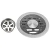 Badzubehör-Set 1PCS Edelstahl-Bodenablauf Glatter Griff Deodorant Anti-Insekten-Duschwasserfilterabdeckung für Küche El Badezimmer