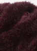 Fashion Fluffy Faux Fur Jacket Loose Furry Turn Down Collar Long Sleeve Coats Female Winter Vintage Warm Lady Overcoat 240104