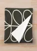 담요 Orla Kiely 멀티 스템 Charcol Black White Pattern Designthrow Blanket