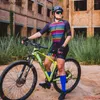 Racing Set Jumpsuit Women's Cycling Jerseys Short Sleeve Cyclist Overalls Mountain Bike Clothing Macaquinho