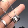 Kolye Kolyeleri Yüksek kaliteli 925 STERLING Gümüş Rotary Gear Kadın Kolye Partisi Moda Takı