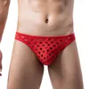 Onderbroek Mannen Sexy See-Through U Bolle Zakje G-String Sheer Slips Ondergoed T-Back Thong V-String T terug Ademend Lingerie