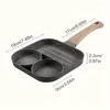 Casseroles 1pc poêle antiadhésive oeuf pour oeufs steaks jambon crêpes petit déjeuner machine ustensiles de cuisine articles gadgets