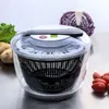 Desidratador vegetal automático alimentos frutas secagem drenagem cesta filtro casa ferramentas de cozinha 5l grande capacidade 240104