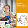 Collane con ciondolo 6 pezzi Set di gioielli per bambini di moda Amante in legno Cuore Perline Collana Bracciale Set per ragazze Regalo per bambini (Pesce a cinque stelle