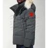 Nouveau Can ada Puffer Vestes Hommes Designer Réel Coyote Fourrure Coupe-Vent En Plein Air Jassen Vêtements D'extérieur À Capuchon Fourrure Manteau Doudoune Manteau