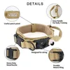 Hundhalsar Personlig GPS -tracker Air Tag Collar Justerbar Nylon Heavy Duty Airtag Training Tactical Pet för