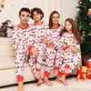 Vêtements de nuit pour femmes Noël Parent-Enfant Pyjama Ensemble Famille Vêtements de nuit Femmes Hommes Enfant Père Noël Imprimé Pantalon à manches longues Vêtements de maison