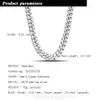 Vintage 925 Sterling Silver Cuban Chain Necklace for Men Punk Neck Chains Curb Link Chain Chokers Jewelry Accessories Party Gift 240104