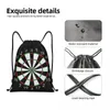 Shopping Bags Darts Board Arrow Target Drawstring Backpack Women Men Sport Gym Sackpack Portable Bag Sack