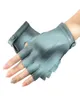 Five Fingers Gloves Women Locomotive Motorcycle SemiFinger Genuine Leather Glove Fashion Goatskin Half Finger2659309