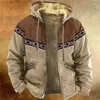 رجال الرجال السترات الشتوية للرجال رجال zip-up-uce ذكر معطف Aztec القبيلة العرقية حشوة باركا ملابس الملابس الريح