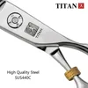 Titan Professional Professional Professional Professional مقص حلاق القطع القطع مقصات الشعر 6inch 65inch اليابان 440C الصلب 240104