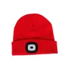 Beanie / Skull Caps Inverno Aquecedor Pesca Running Beanie Hat Unisex Homens Led Luz para Cam Escalada Atividade Ao Ar Livre Drop Deliv Dhgxw