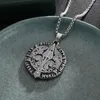 Collane con ciondolo Nicchia Mitologia nordica Spada Misteriosa Modello di runa Collana con disco Collana da uomo Punk personalizzata Gioielli alla moda alla moda