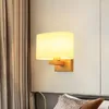 Wall Lamp LED E27 Bulb Glass Lampshade Sconces For El Bedroom Bedside Living Room Home Decoration Light Fixture 12W