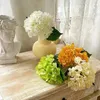 Decorative Flowers 5Pc Artificial Silk Hydrangea Flower Wedding Backdrop Decor Realistic Arrangement Home Party Fake Flore