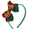 Haaraccessoires Kersthoofdband voor vrouwen Meisje Kerstman Hoepel Kinderen Cartoon Strik Bands Festival Kerst Decor