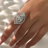 웨딩 반지는 여성을위한 Mangosky Crystal Ring