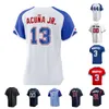 Anpassa 14 Chadwick Tromp 10 Chipper Jones Baseball Jersey 3 Dale Murphy 64 Darius Vines 46 Dylan Dodd 8 Eddie Rosario 27 Fred McGriff 31 Greg Maddux Yth-6xl Storlek