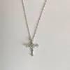 Pendentif Colliers Exquis Femelle Zircon Croix Pendentifs Collier Goutte Jésus Cou Chaîne Bijoux Pour Hommes/Femmes