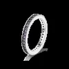 2024 925 Sterling Silver Princess Tiara Crown Blawling Love Heart CZ Pierścienie dla kobiet rocznica biżuterii zaręczynowej
