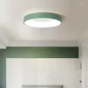 Plafoniere Rotonde Luce a Led Moderni Macarons Lampadario a colori Camera da letto Accanto Lampada Elettrodomestici Apparecchi per camerette per bambini