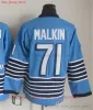 영화 CCM 빈티지 아이스 하키 71 Evgeni Malkin Jerseys 77 Paul Coffey 7 Joe Mullen 남자 자수 유니폼 화이트 블랙 옐로우 블루