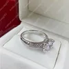 Women Sterling Silver Ring Designer Diamond Pierścienie luksusowe pierścionki zaręczynowe moda dama biżuteria prezent rocznicowy z pudełkiem adgcb